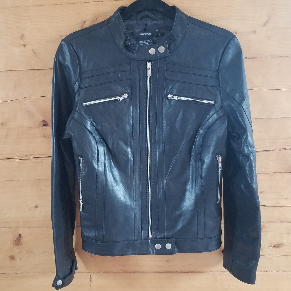 Arden B 100% Leather Jacket M/L